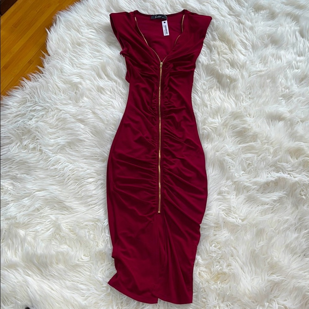 Red cocktail dress, NWT